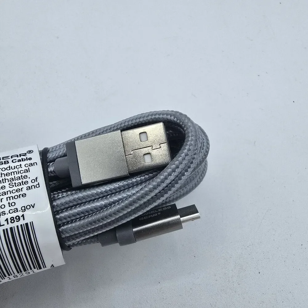 Wireless Gear 10 ft micro usb sync and charge cable. New